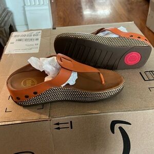 Brand new Fit Flops size 7 Orange